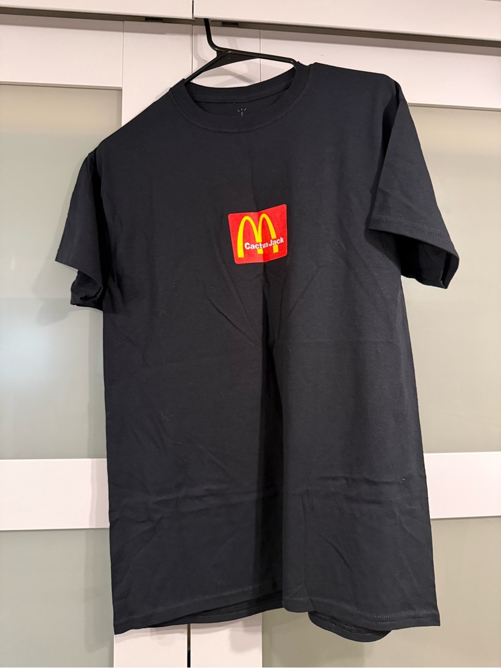 NWOT Travis Scott McDonald’s Collab Black Tee with Red & Yellow Logo